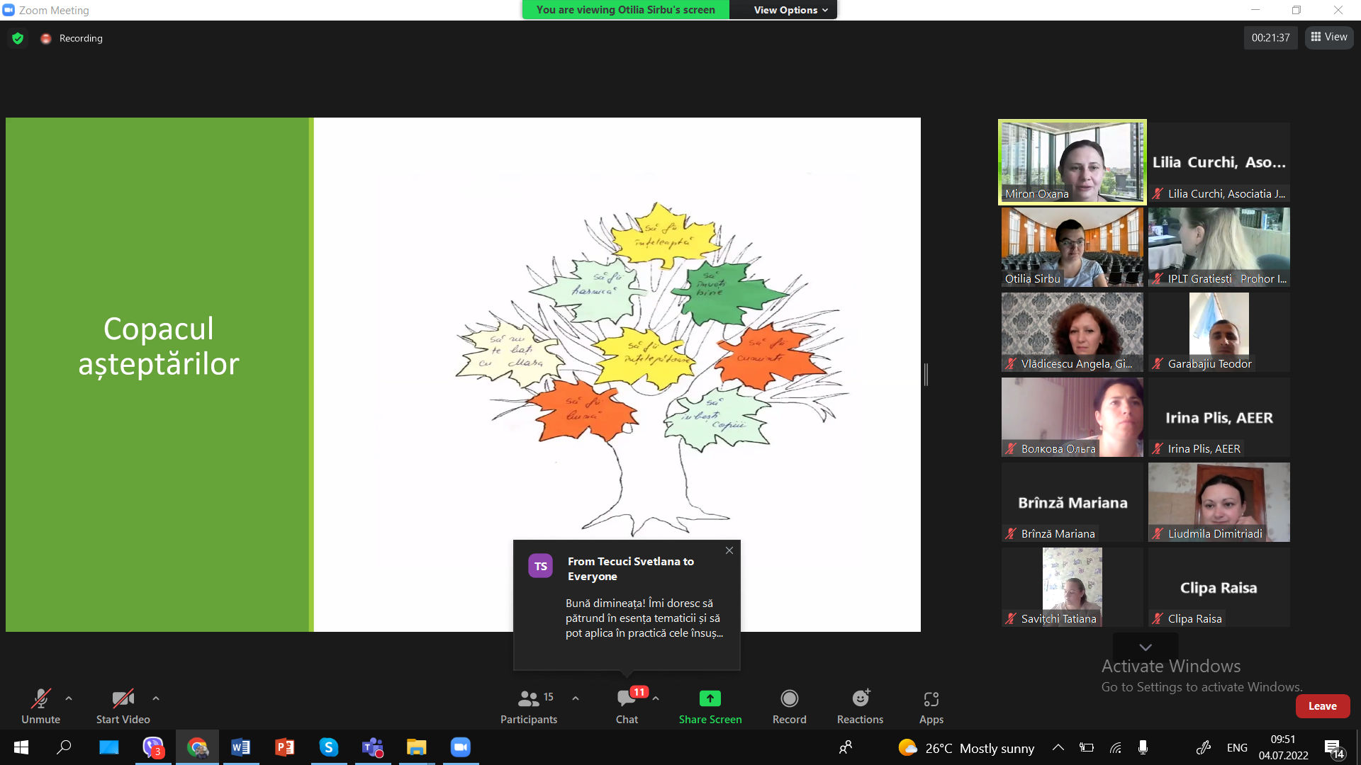 Accelerarea adoptării bunelor practici privind dezvoltarea durabilă a mediului școlar